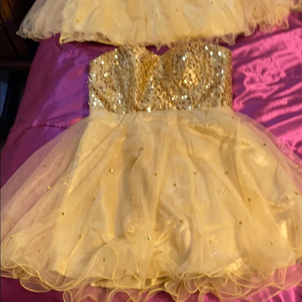 Gold dresses
